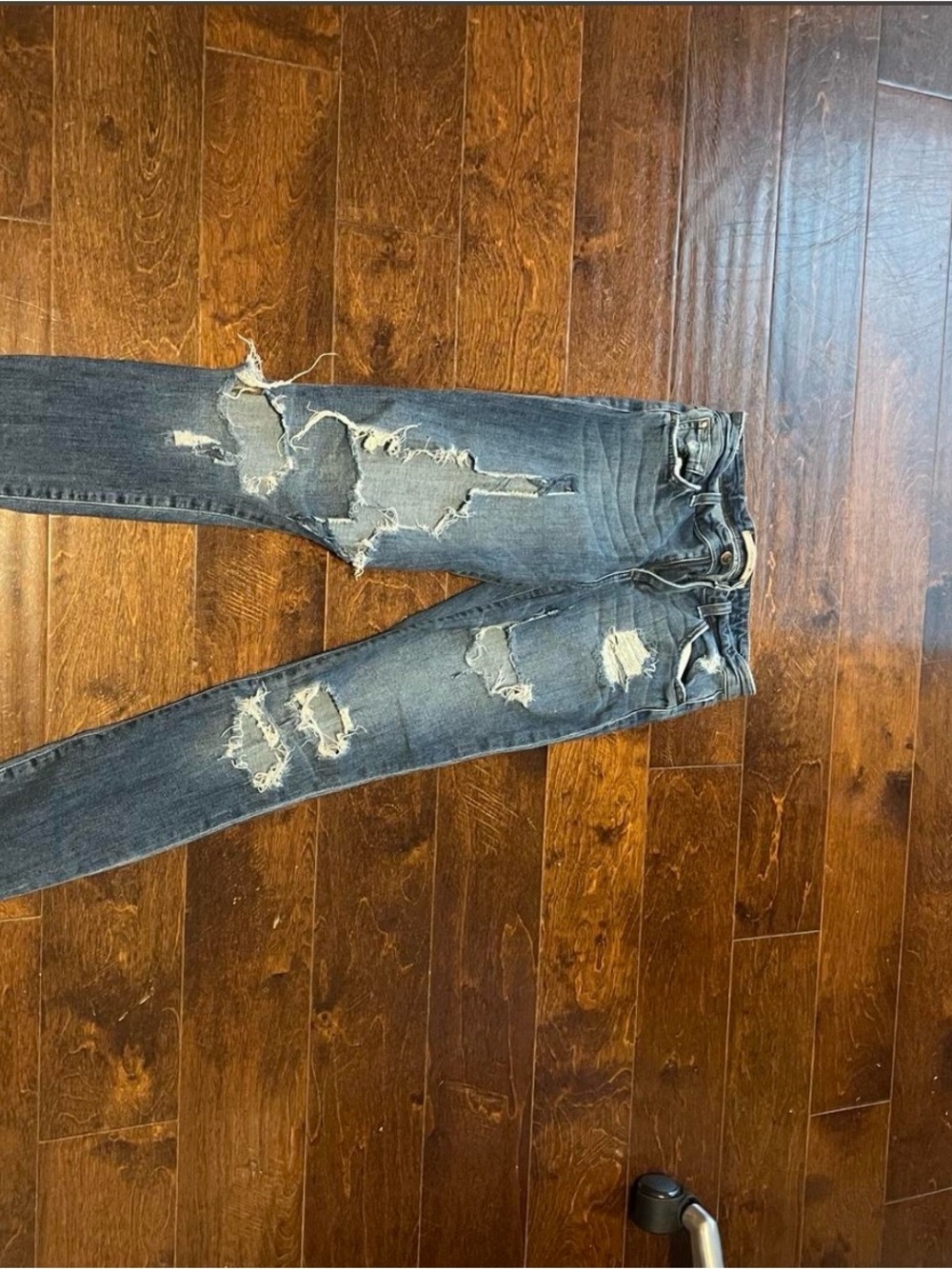Joe's Jeans Women's Distressed Dark Wash Ripped Skinny Jeans